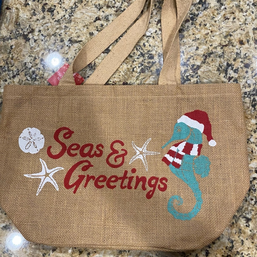 Seas & Greetings Holiday Tote Bag